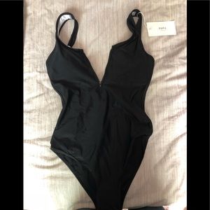 Size small Black zipper swimsuit